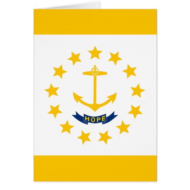 Entwurf für eine Flagge auf der Insel Rhode (Vorne)