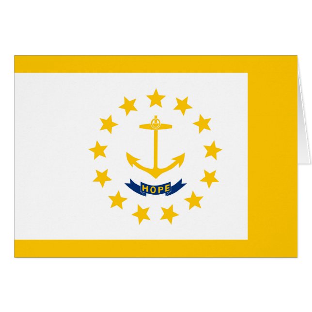 Entwurf für eine Flagge auf der Insel Rhode (Vorderseite (Horizontal))
