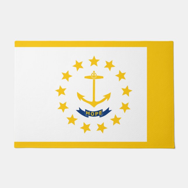 Entwurf für eine Flagge auf der Insel Rhode Fußmatte (Vorderseite)
