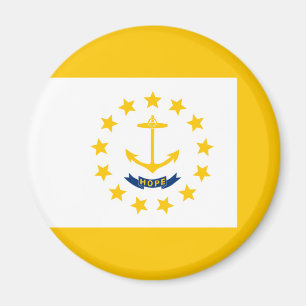 Entwurf für eine Flagge auf der Insel Rhode Magnet