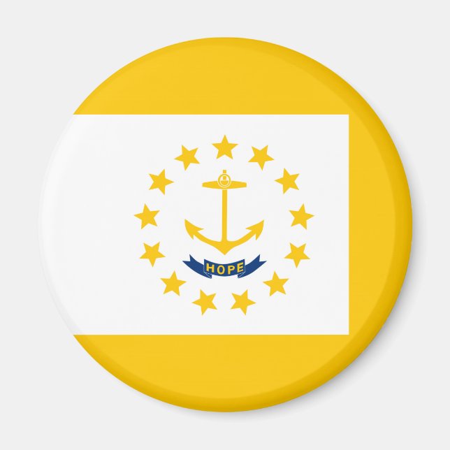 Entwurf für eine Flagge auf der Insel Rhode Magnet (Vorne)