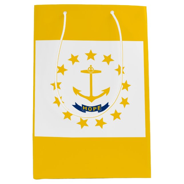 Entwurf für eine Flagge auf der Insel Rhode Mittlere Geschenktüte (Vorderseite)