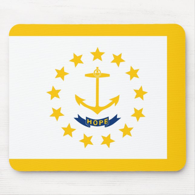 Entwurf für eine Flagge auf der Insel Rhode Mousepad (Vorne)