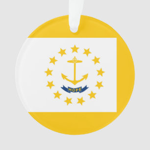 Entwurf für eine Flagge auf der Insel Rhode Ornament