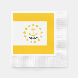 Entwurf für eine Flagge auf der Insel Rhode Serviette