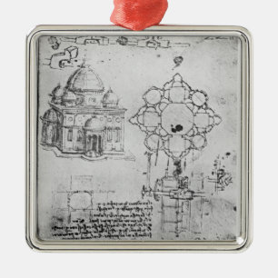 Entwurf für eine Kirche, fol. 4r Silbernes Ornament