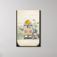 Entwurf für eine Sideboard, c.1860s-70er (mit w/c