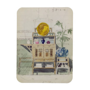 Entwurf für eine Sideboard, c.1860s-70er (mit w/c  Magnet