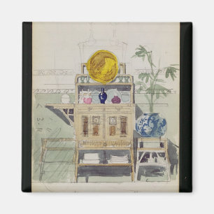 Entwurf für eine Sideboard, c.1860s-70er (mit w/c  Magnet