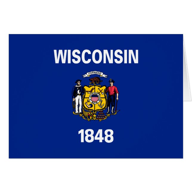 Entwurf für eine Staatsflagge von Wisconsin (Vorderseite (Horizontal))