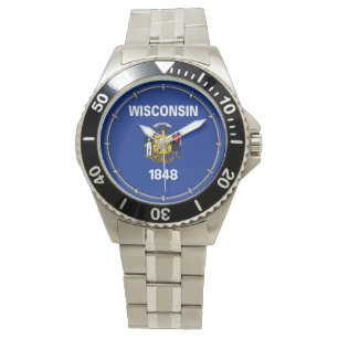 Entwurf für eine Staatsflagge von Wisconsin Armbanduhr