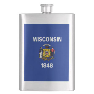 Entwurf für eine Staatsflagge von Wisconsin Flachmann