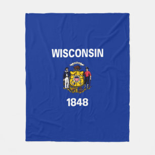 Entwurf für eine Staatsflagge von Wisconsin Fleecedecke