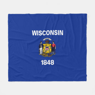 Entwurf für eine Staatsflagge von Wisconsin Fleecedecke