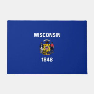 Entwurf für eine Staatsflagge von Wisconsin Fußmatte