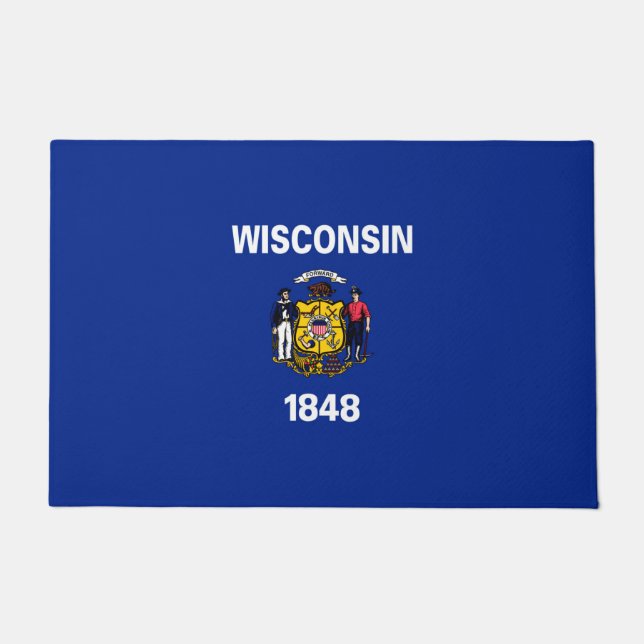 Entwurf für eine Staatsflagge von Wisconsin Fußmatte (Vorderseite)