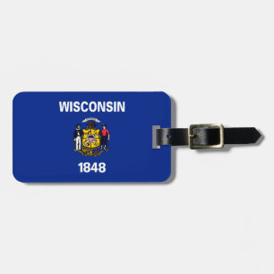 Entwurf für eine Staatsflagge von Wisconsin Gepäckanhänger