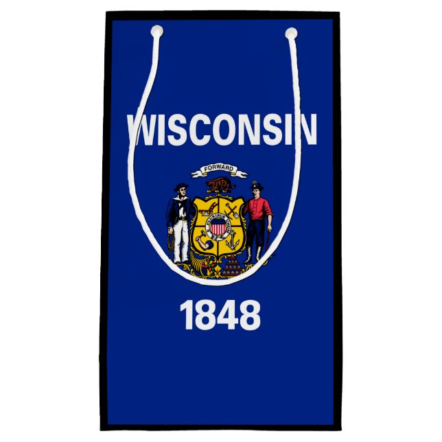 Entwurf für eine Staatsflagge von Wisconsin Kleine Geschenktüte (Vorderseite)