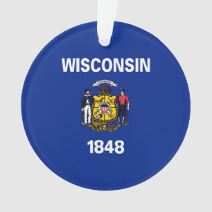Entwurf für eine Staatsflagge von Wisconsin Ornament
