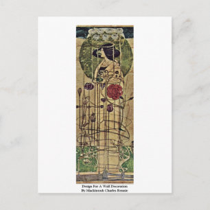 Entwurf für eine Wanddekoration Postkarte