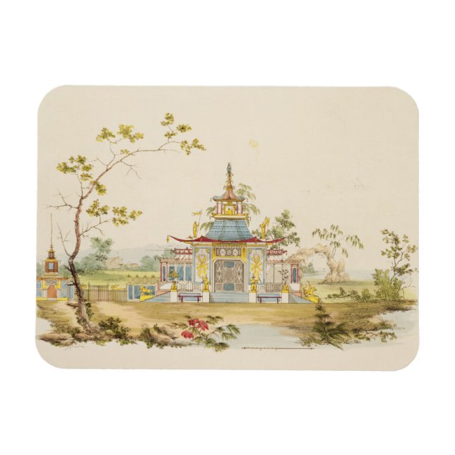 Entwurf für einen chinesischen Tempel, c.1810 (Sti Magnet (Horizontal)