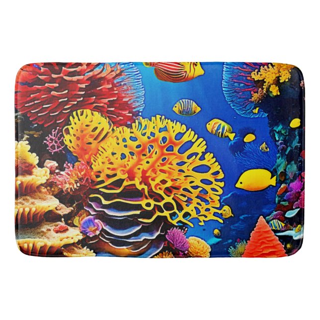 Entwurf für einen Korallengarten Badematte (Vorderseite)