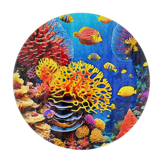 Entwurf für einen Korallengarten Schneidebrett (Vorderseite)