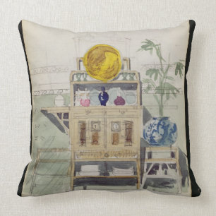 Entwurf für einen Sideboard, c.1860s-70s (w/c u. Kissen