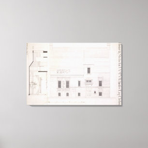 Entwurf für Haus u. Studio für J.A.M. Whistler Leinwanddruck