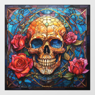 Entwurf für verkettete Gläser Fensteraufkleber