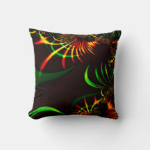 Entwurf; grüne Blätter und gelbe, feuerfarbene Kur