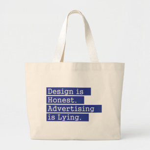 Entwurf ist - Blau ehrlich Jumbo Stoffbeutel