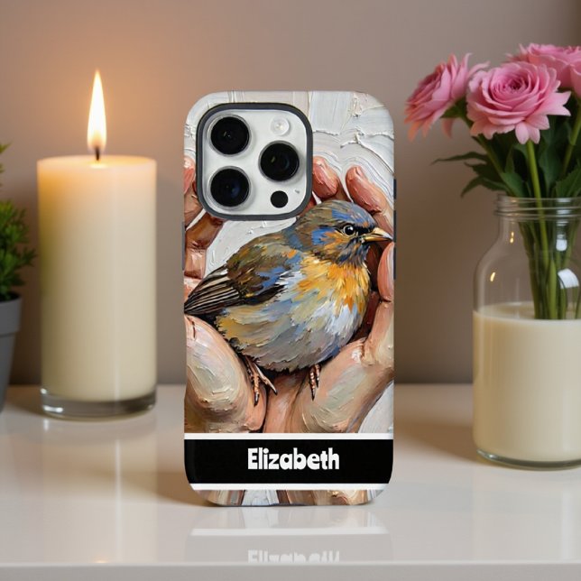 Entwurf künstlerischer Vögel von Hand Case-Mate iPhone Hülle (Von Creator hochgeladen)