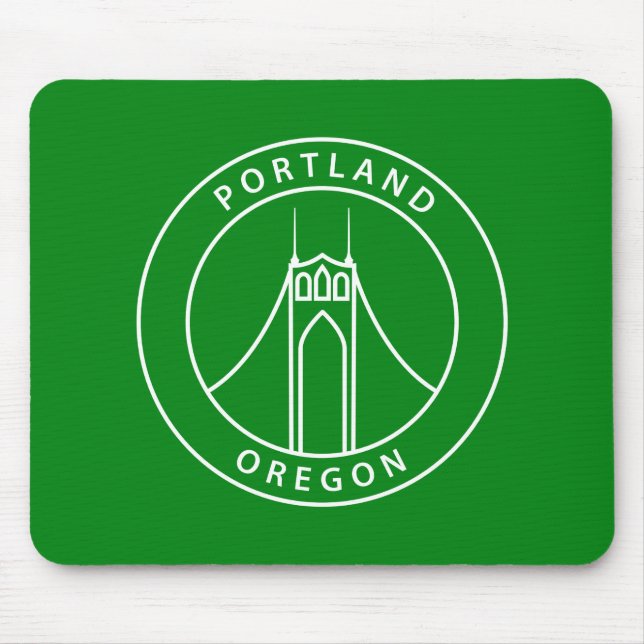 Entwurf Portlands Oregon Mousepad (Vorne)