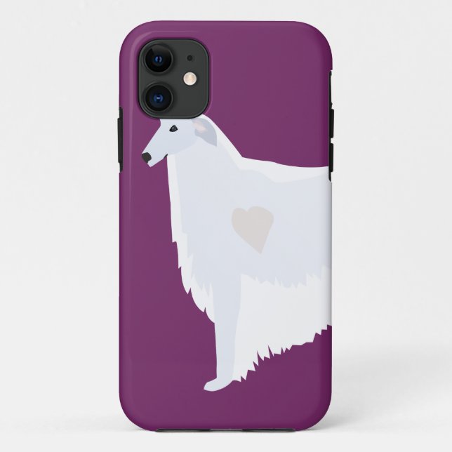 Entwurf von Borzoi-Zuchtmustern Case-Mate iPhone Hülle (Rückseite)