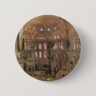 Entwurf von Santa Sophia von John Singer Sargent Button