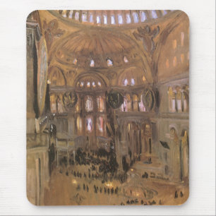 Entwurf von Santa Sophia von John Singer Sargent Mousepad