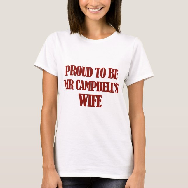 Entwürfe Frau Campbell T-Shirt (Vorderseite)