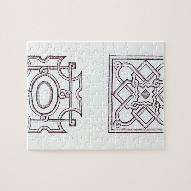 Entwürfe für einen Knoten arbeiten, 'vom Landhaus Puzzle (Horizontal)