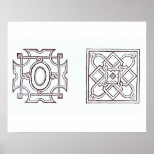 Entwürfe für einen Knotengarten, aus "The Country  Poster