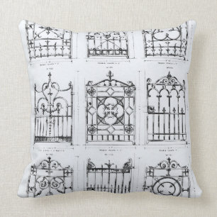 Entwürfe für Gusseisengeländer, von 'Macfarlanes Kissen