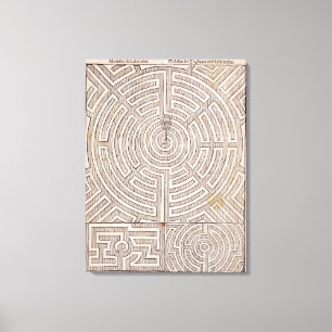 Entwürfe für Labyrinthe, "vom niederländischen Leinwanddruck