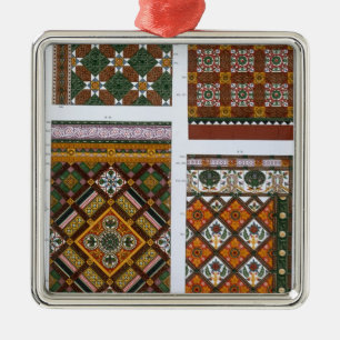 Entwürfe für Majolika und emaillierte Fliesen f Ornament Aus Metall