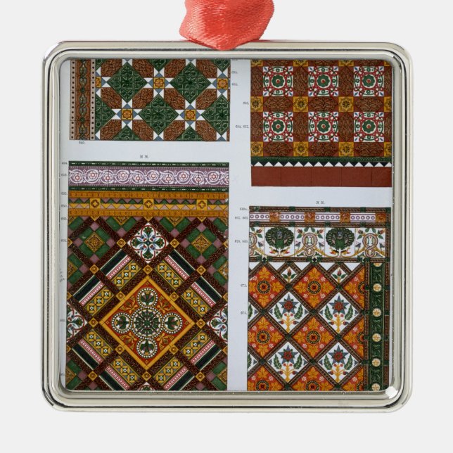 Entwürfe für Majolika und emaillierte Fliesen für Ornament Aus Metall (Vorne)