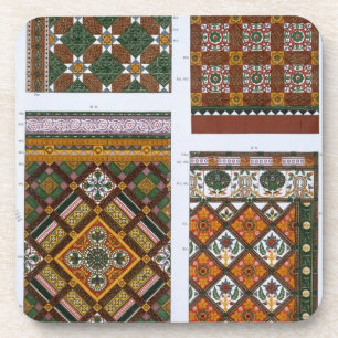 Entwürfe für Majolika und emaillierte Fliesen für Untersetzer