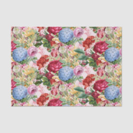Entwürfe für Vintage Rose Hydrangea Floral Craft Seidenpapier