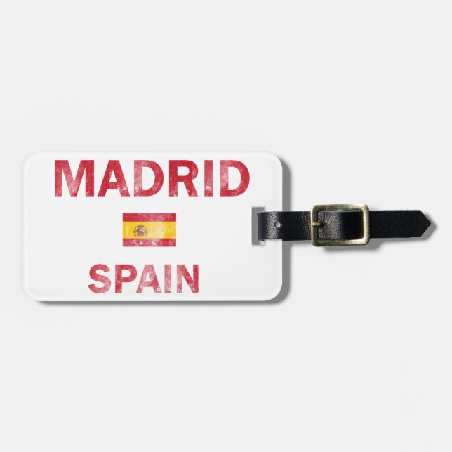 Entwürfe Madrids Spanien Gepäckanhänger (Vorderseite horizontal)
