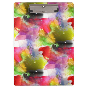 Entwurfsbeschaffenheit rot, gelbes Aquarell Klemmbrett