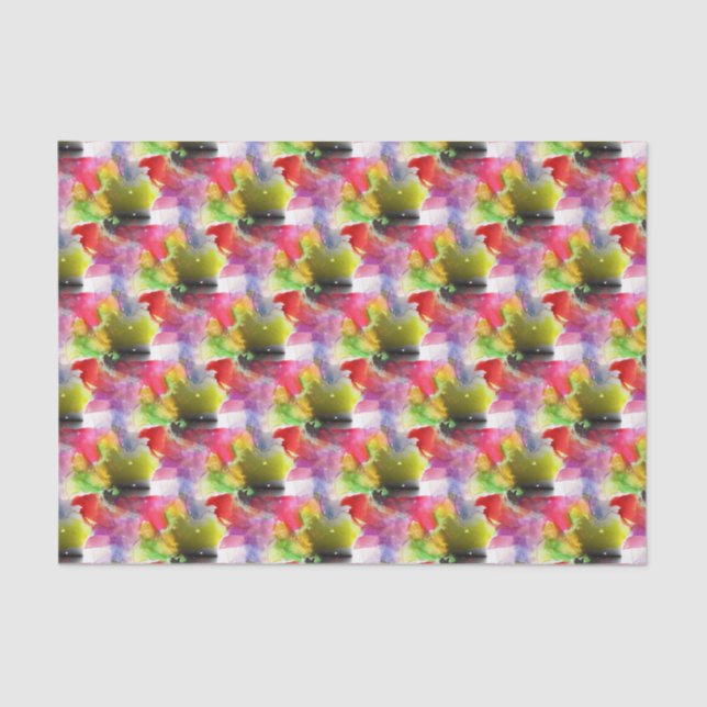 Entwurfsbeschaffenheit rot, gelbes Aquarell Seidenpapier (Vorderseite)