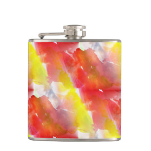 Entwurfsbeschaffenheits-Aquarellhintergrund Flachmann